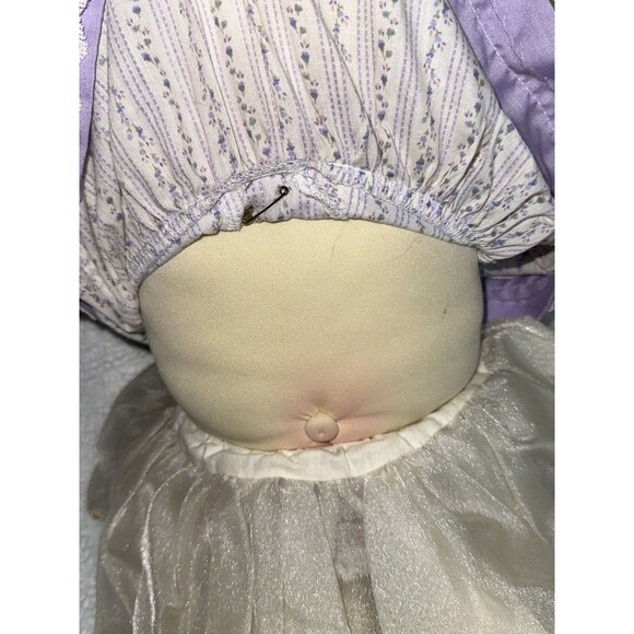 Soft Sculpture Cabbage Patch Kid Doll Blonde Curly Hair Pony Tail 1978 - Picture 9 of 14